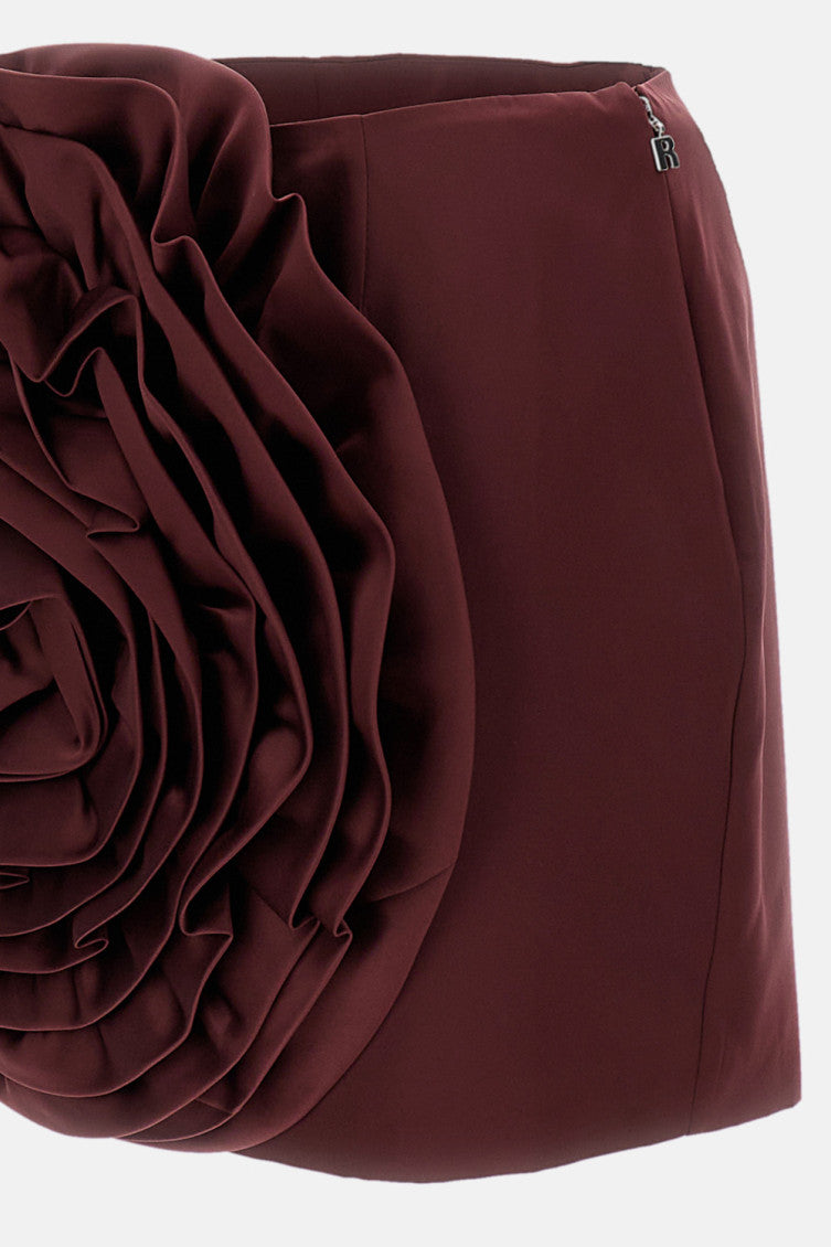 Maroon Mini Skirt 3