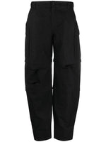 Black Cotton Cargo Trousers 1