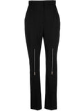 Black Slim Flat Front Pants 1