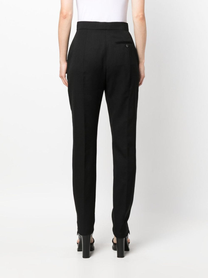 Black Slim Flat Front Pants 3