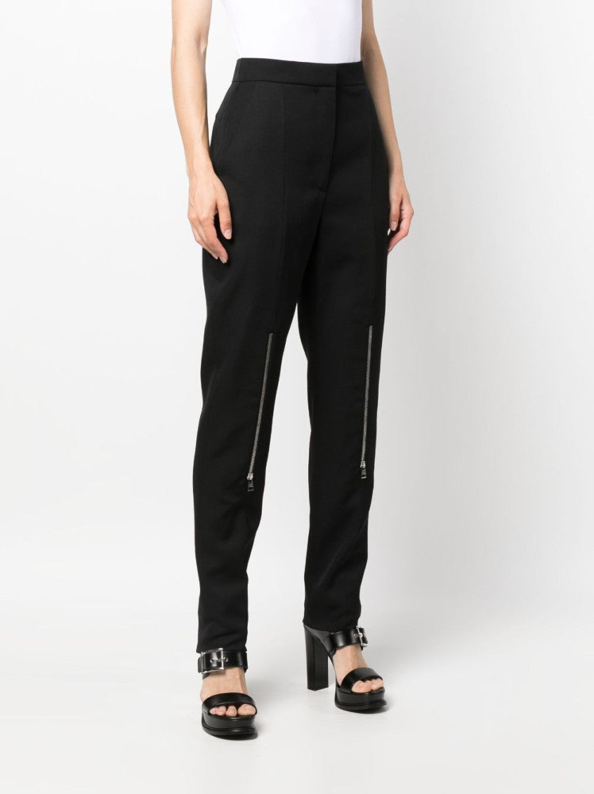 Black Slim Flat Front Pants 4