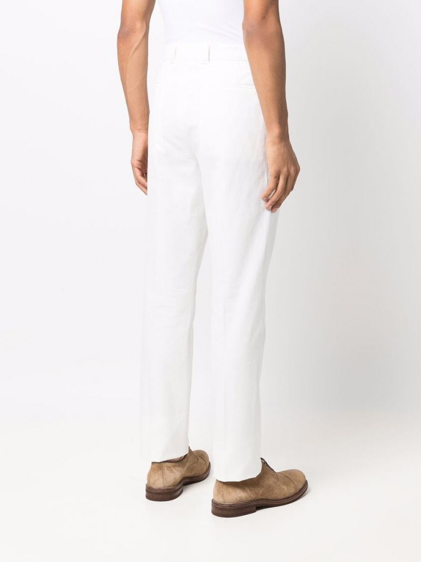 White  Leisure Fit Trousers 4