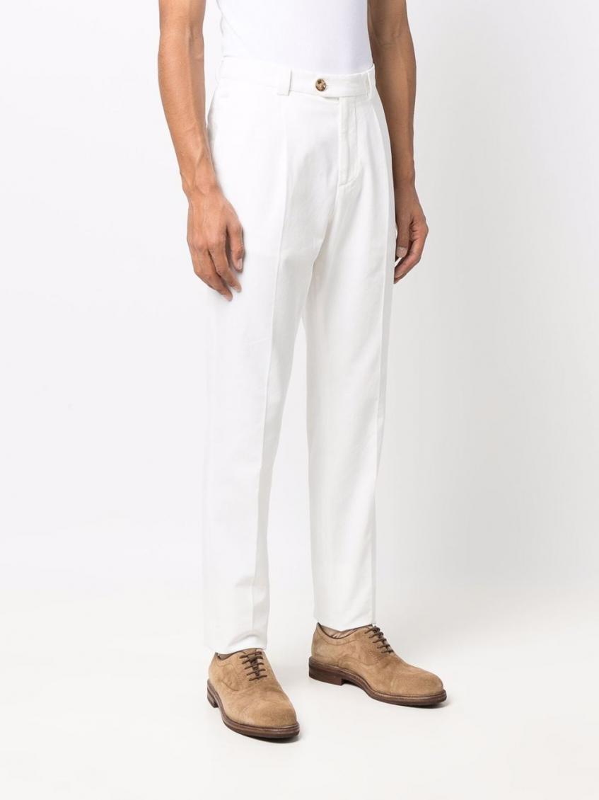 White  Leisure Fit Trousers 5