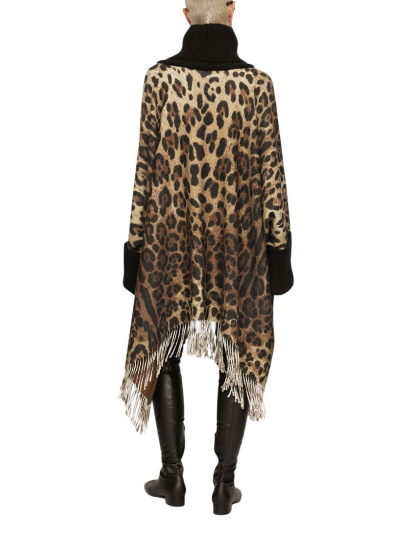 Leopard Animal Print Turtle Neck Sweater 3