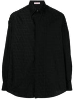 Black Texture Monogram Jacquard Shirt 1