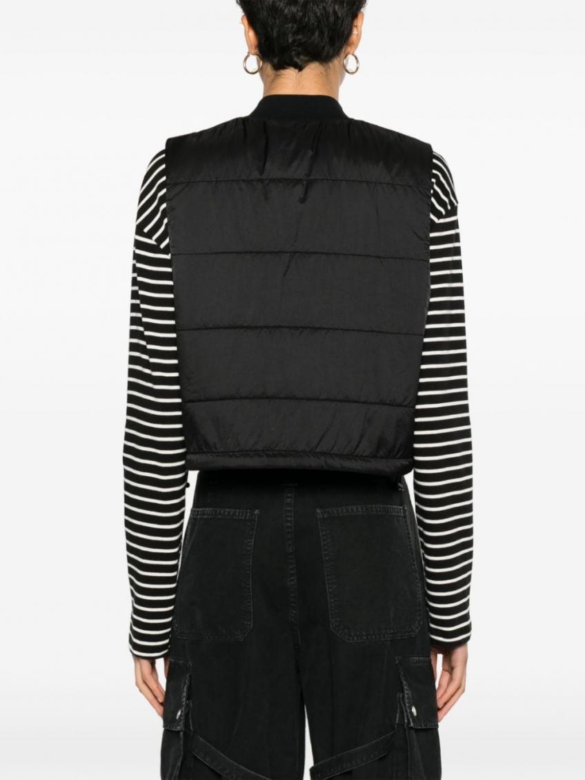 Black Classic Logo Vest Jacket 3