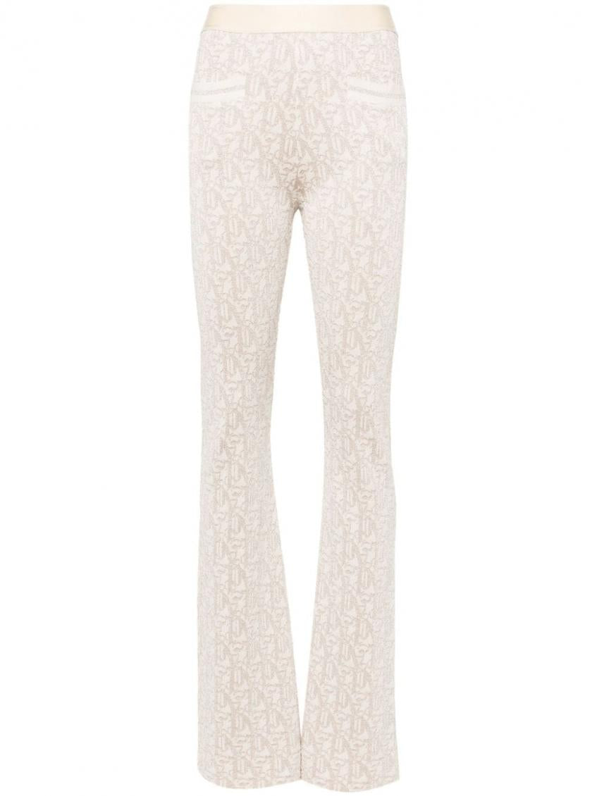 Natural Natural Monogram Jacquard Trousers 1