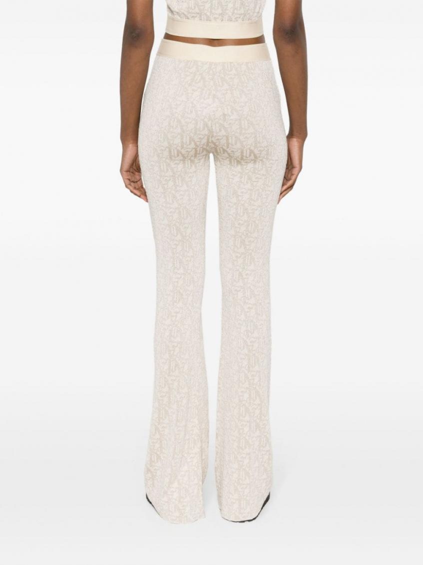 Natural Natural Monogram Jacquard Trousers 5