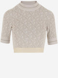 Orange Off White Monogram Jacquard Top 1