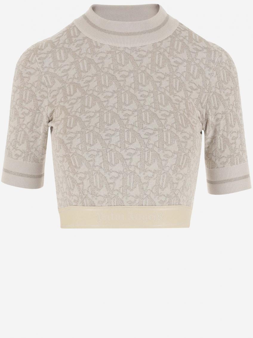 Orange Off White Monogram Jacquard Top 2