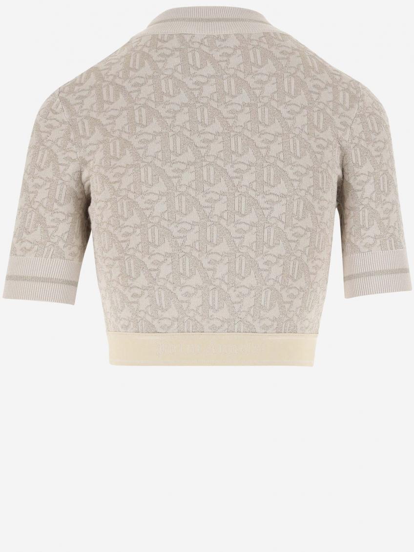 Orange Off White Monogram Jacquard Top 3