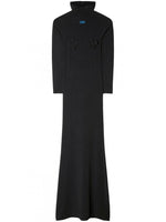 Black High-neck Long Dress 1