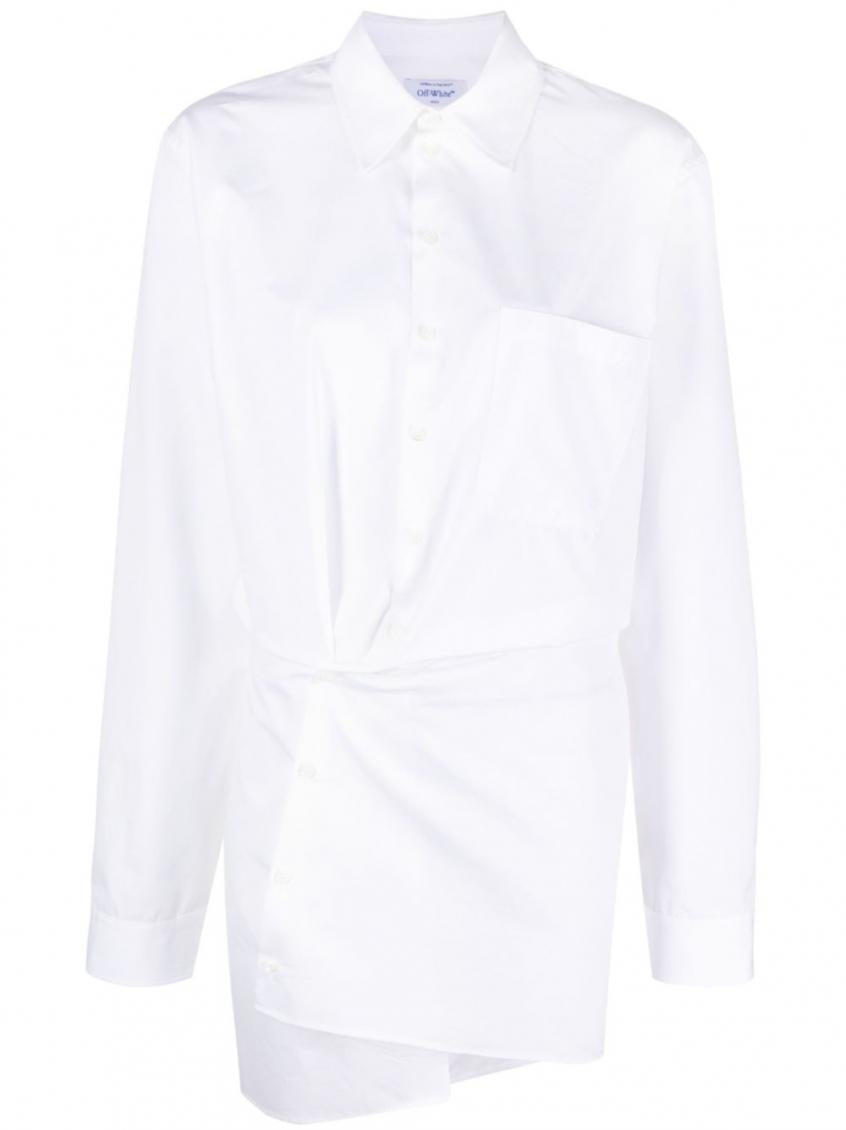 White Cotton Shirt Dress 2