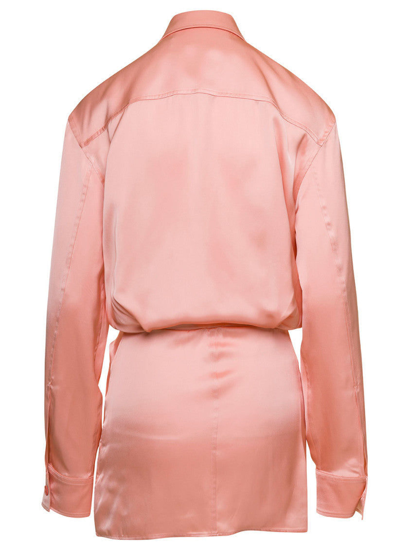 Peach Shirt Dress 2