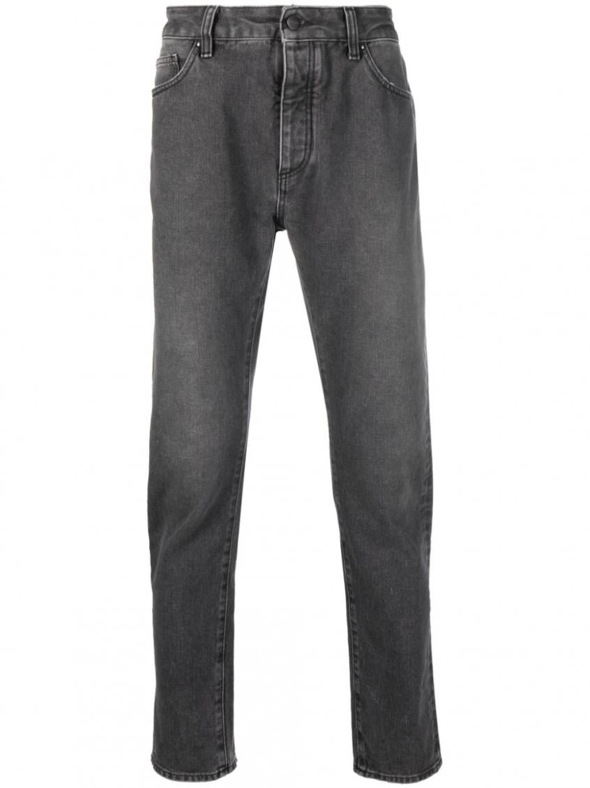 Black Logo Denim Jeans 2
