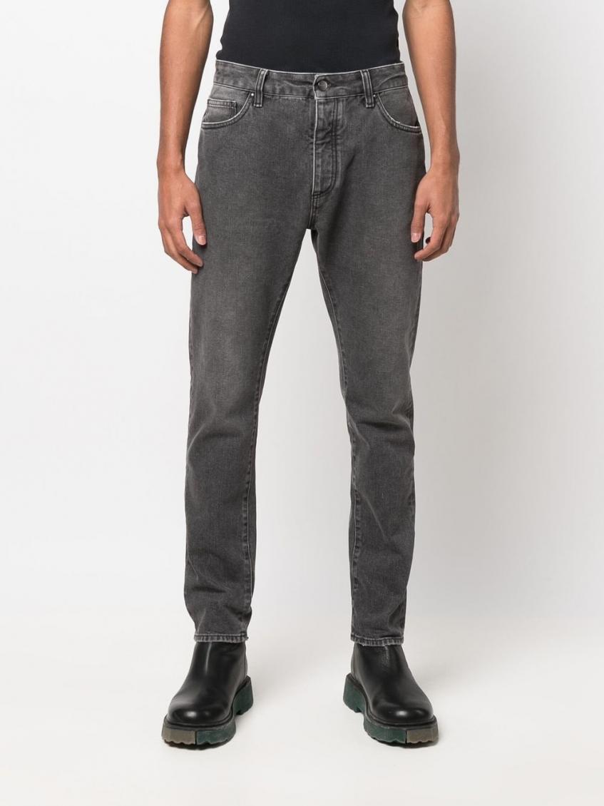 Black Logo Denim Jeans 4