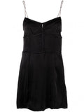 Black Chain-straps Mini Dress 1