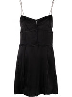 Black Chain-straps Mini Dress 1