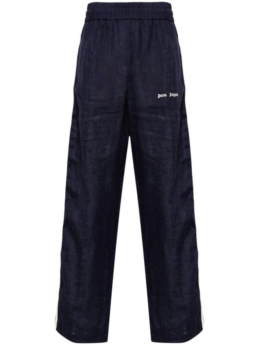 Navy Blue Logo Track Pants 1