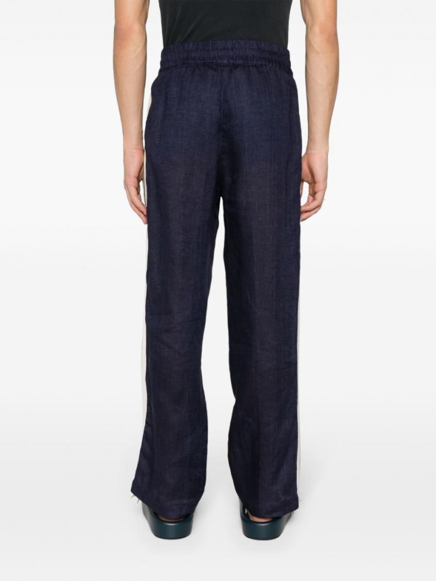 Navy Blue Logo Track Pants 3