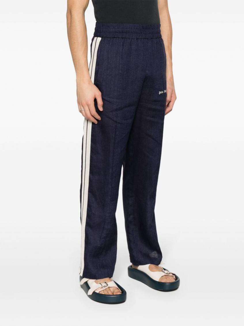 Navy Blue Logo Track Pants 5