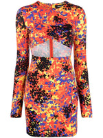 Multicolor Multi color Printed Cut-out Dress 1