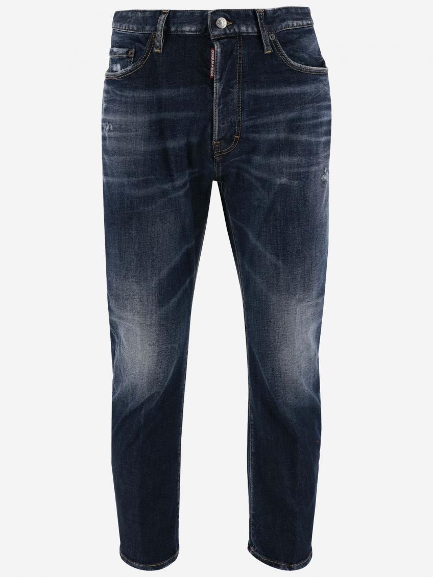 Royal Blue Blue Cotton Denim Jeans 1