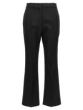 Black Pleated Wool Trousers 1