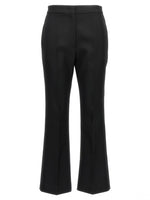 Black Pleated Wool Trousers 1