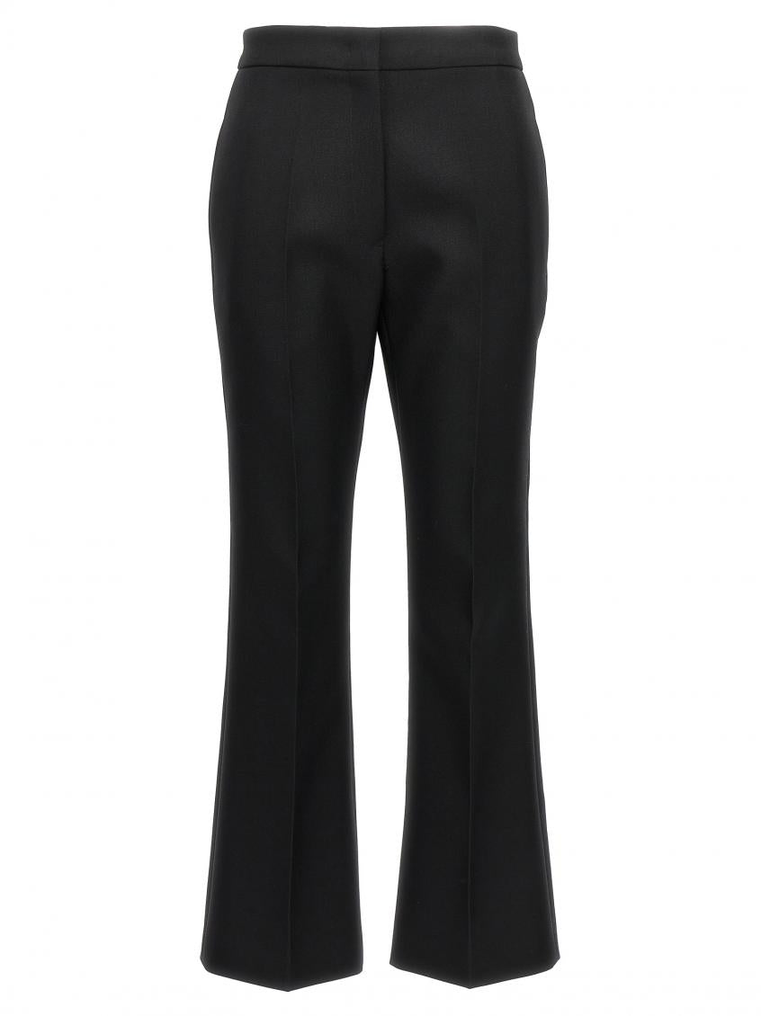 Black Pleated Wool Trousers 2