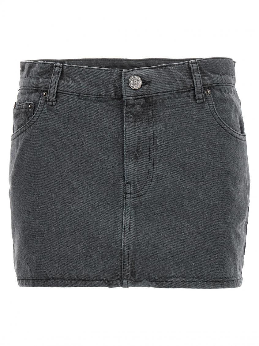 Grey Denim Skirt 2