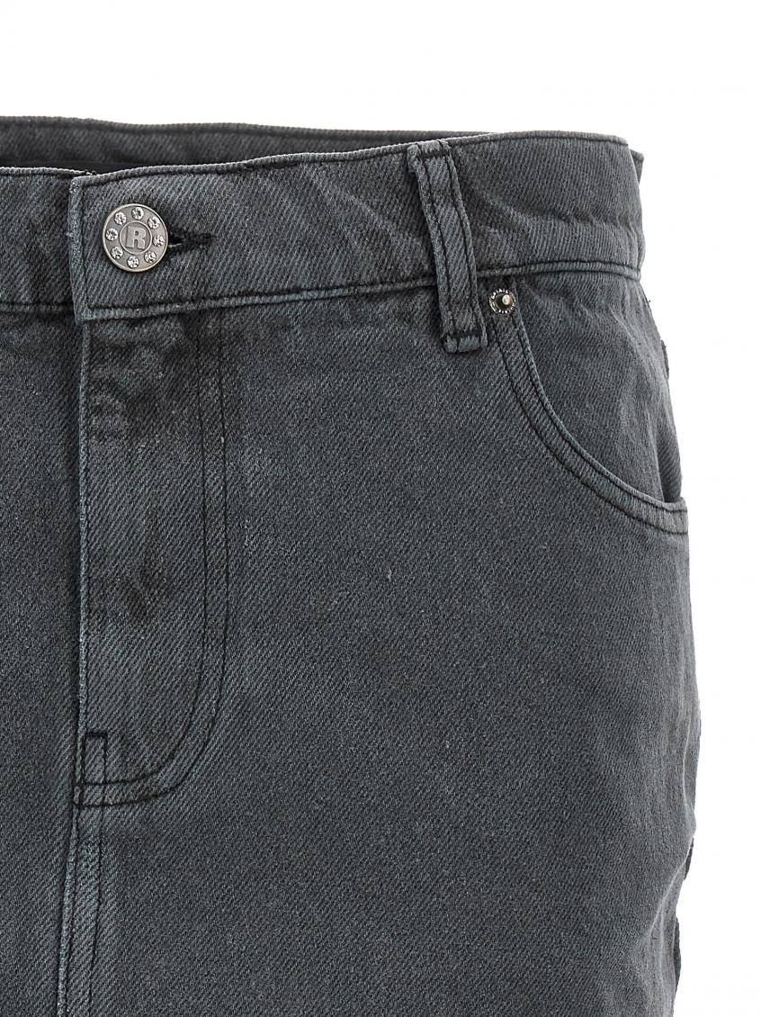 Grey Denim Skirt 4