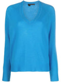 Blue V-neck Sweater 1