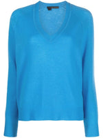 Blue V-neck Sweater 1
