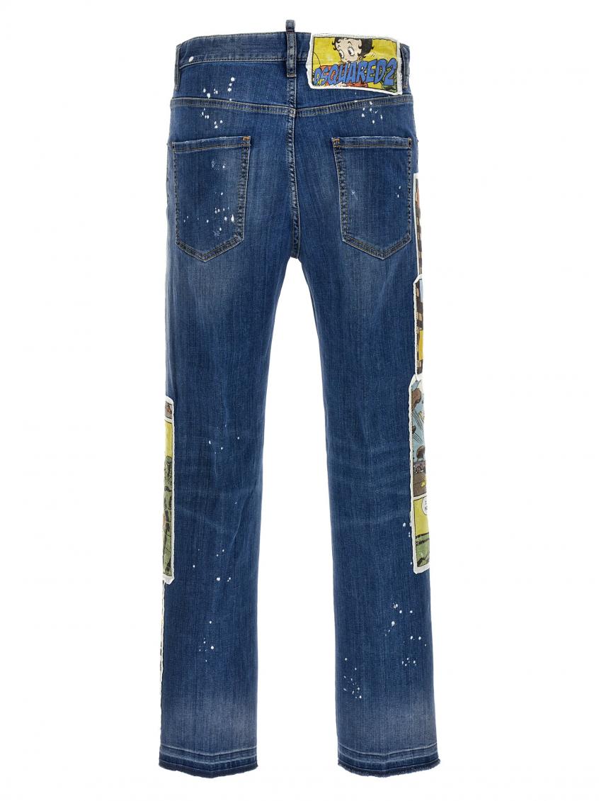 Multicolor Patchwork  Jeans 2