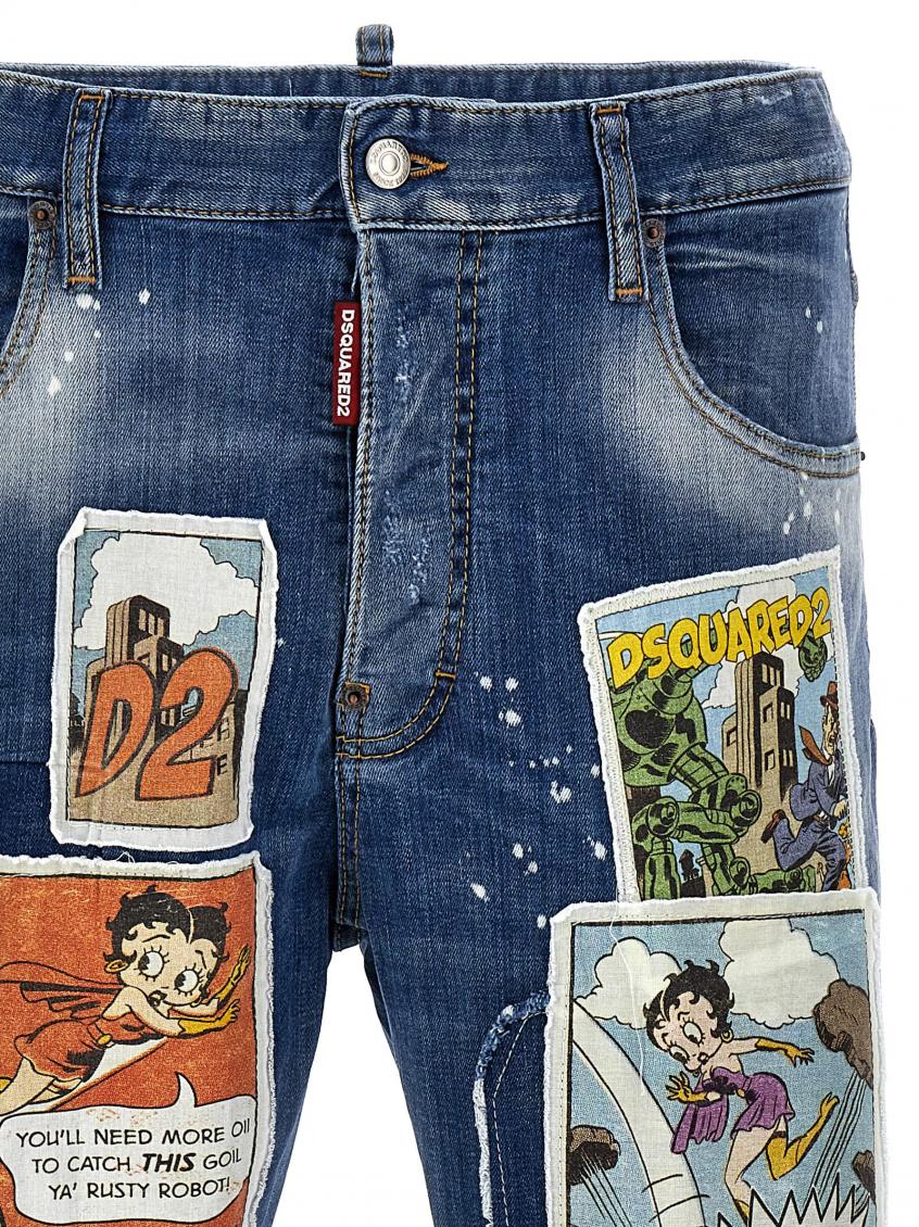 Multicolor Patchwork  Jeans 3
