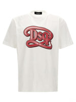 White Logo Print T-shirt 1