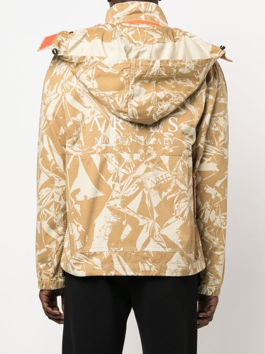 Beige Camou Print Jacket 5