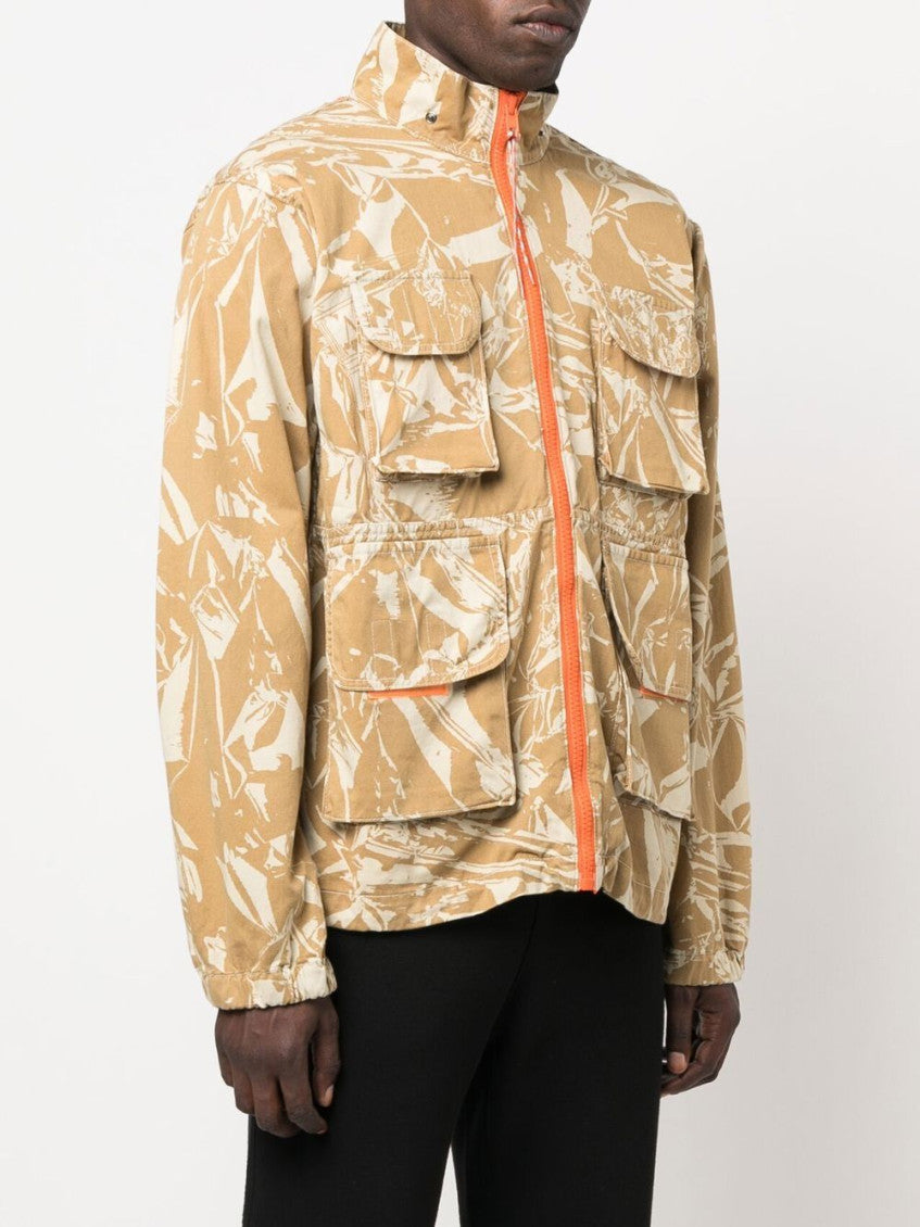 Beige Camou Print Jacket 7
