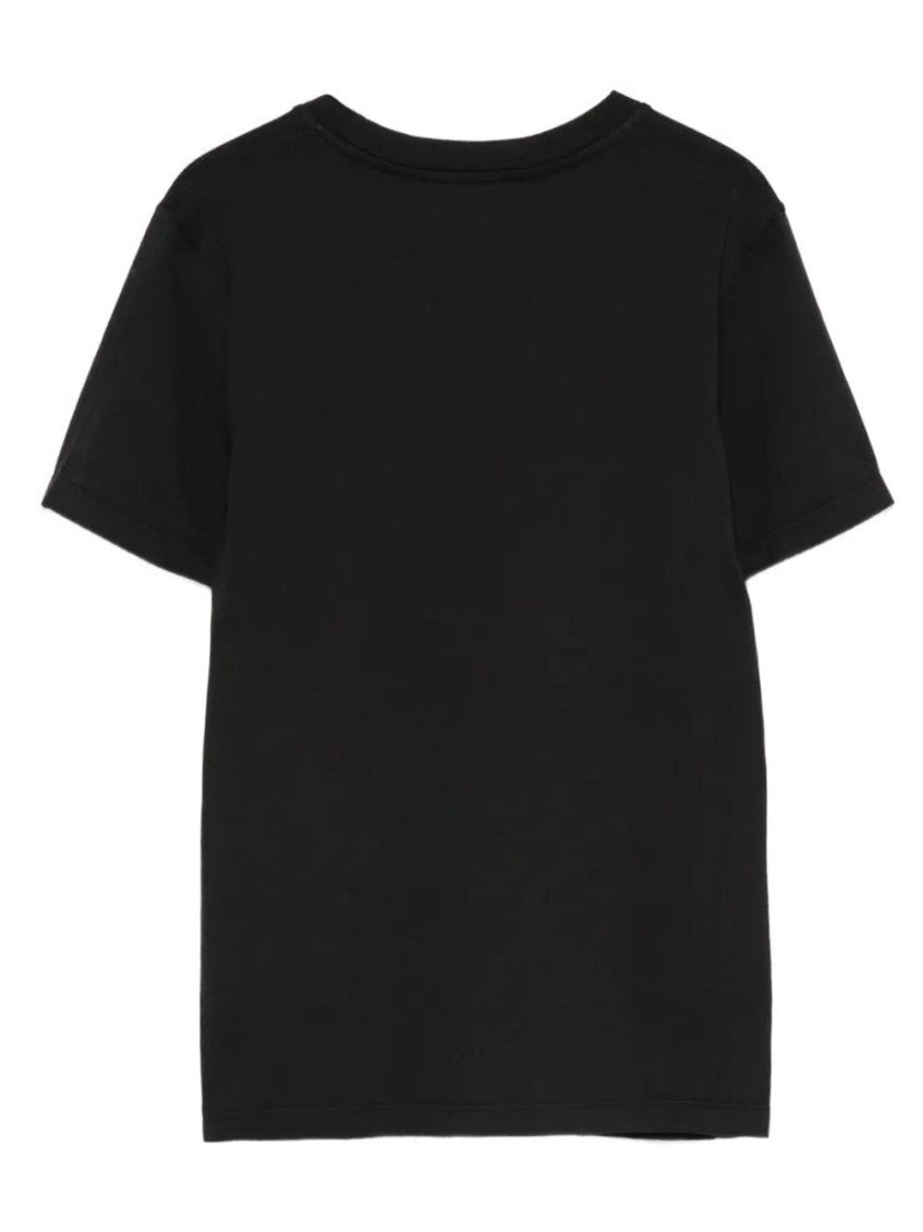 Black Crew Neck Short Sleeves T-Shirt 2