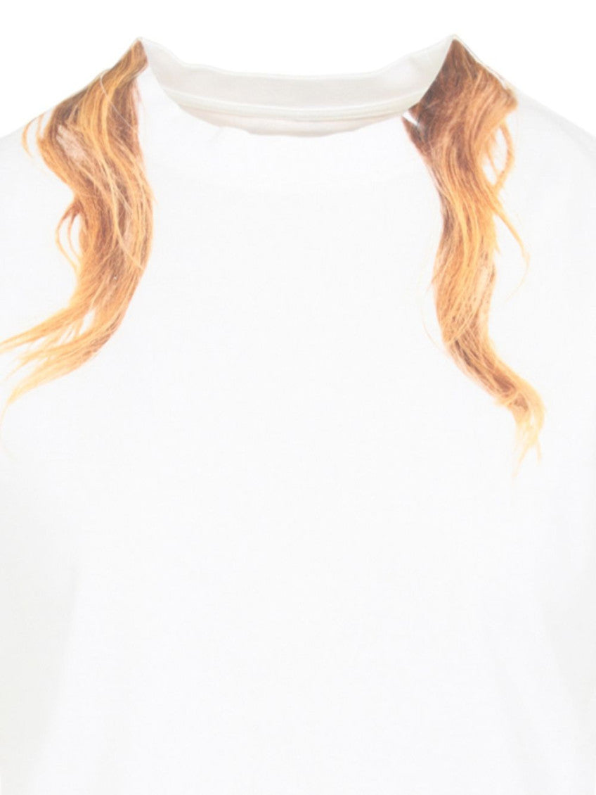 Off White Crew Neck Cotton T-Shirt 3