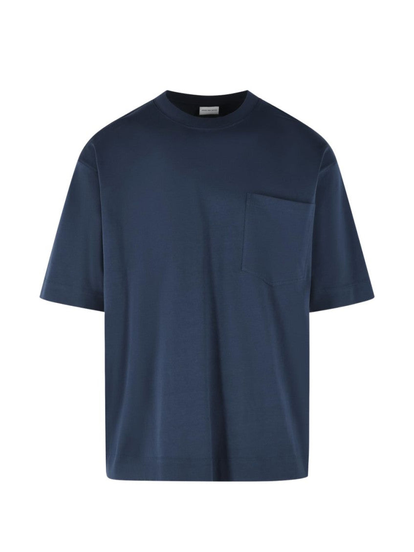 Navy Blue Cotton T-shirt 1