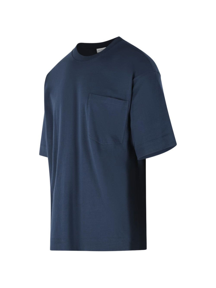 Navy Blue Cotton T-shirt 2