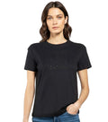 Black Scoop Neck Logo T-shirt 1