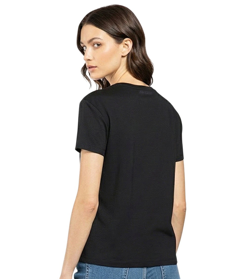 Black Scoop Neck Logo T-shirt 2