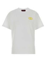 White Crew Neck Logo T-shirt 1