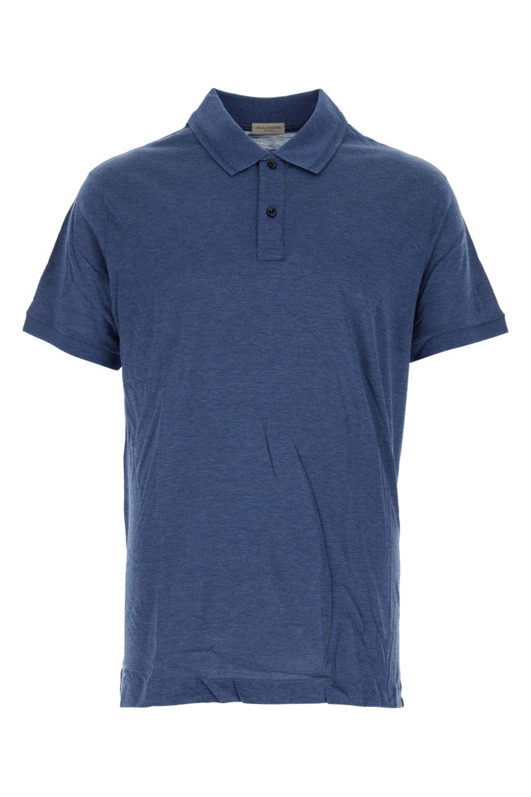 Blue Short Sleeve Solid Polo 1