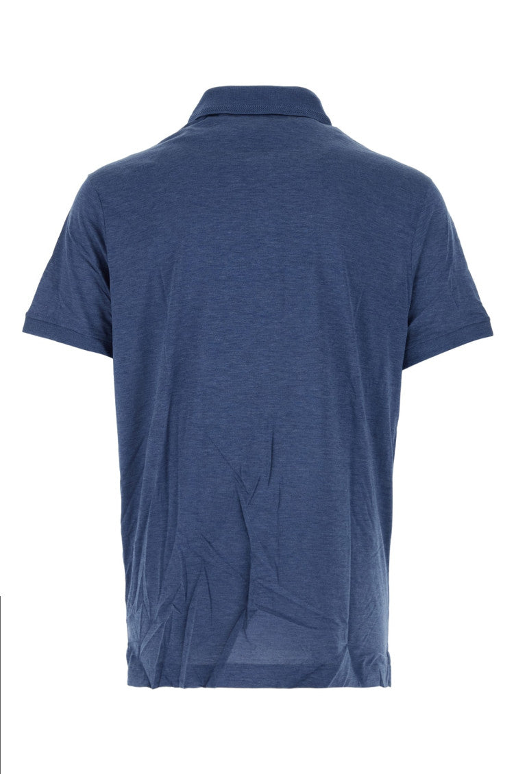 Blue Short Sleeve Solid Polo 2