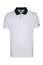 White Short Sleeves Logo Polo 1