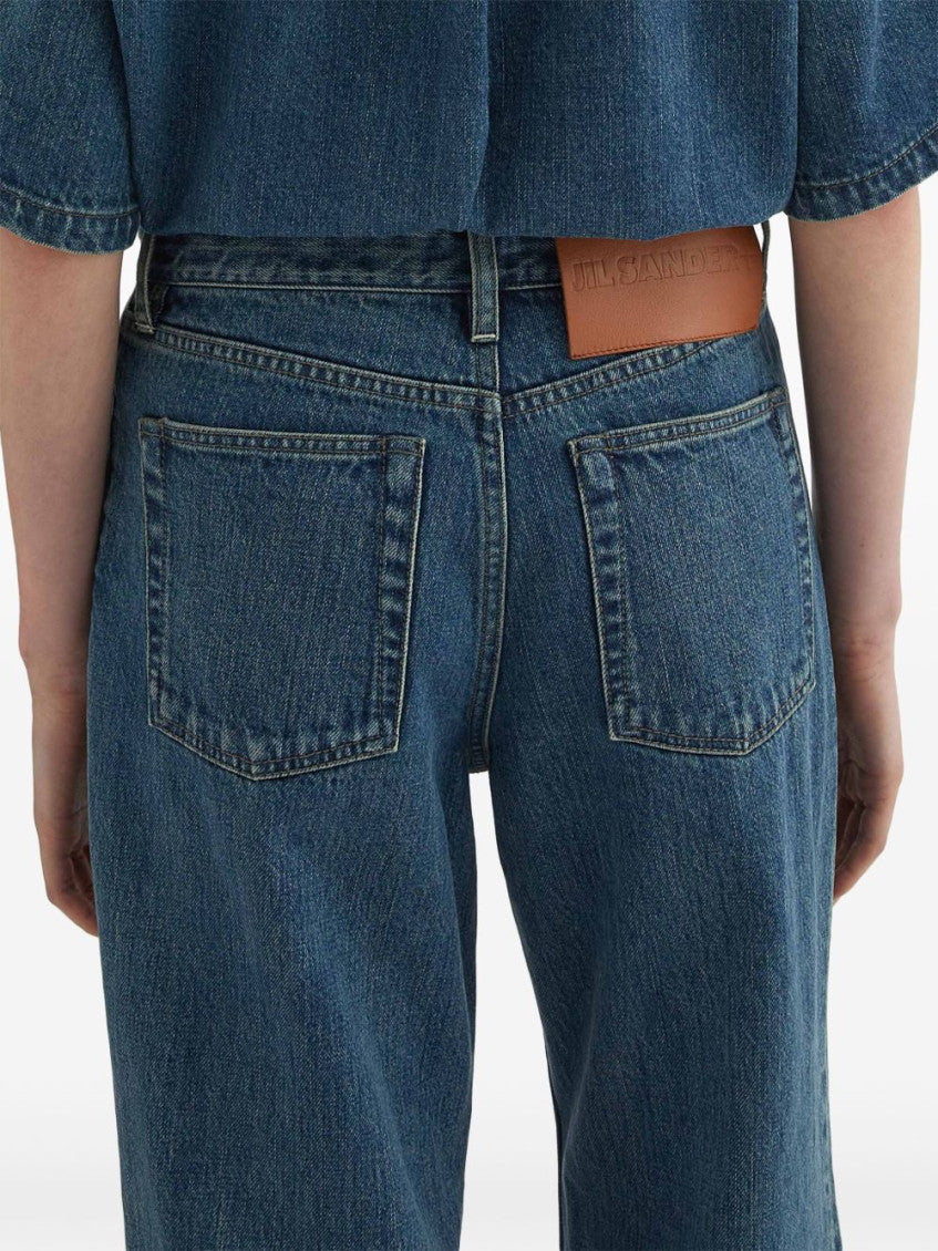 Blue Denim Wide-leg jeans 3